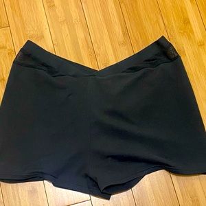 SHEIN booty shorts with mesh detail on hips